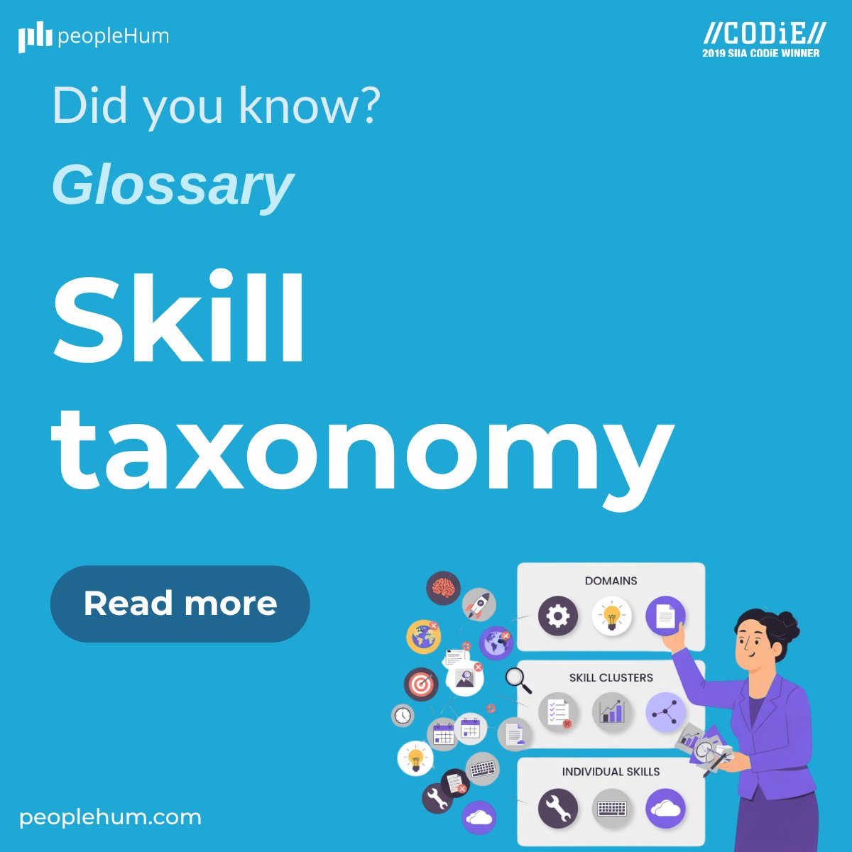 PeopleHum's tweet photo. A skill taxonomy is structured map of skills your org needs, grouped and defined so skills data stays consistent across hiring, learning, and mobility.

👉Read the glossary here: https://t.co/nmjt1ZBmWq

#FutureOfWork #TalentManagement #SkillsFirst #Upskilling #WorkforcePlanning https://t.co/ivLYD4Ywnl