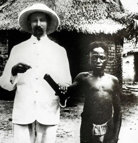 GUnderground_TV's tweet photo. On this day in 1835, one of Europe’s worst monsters, King Leopold II of Belgium🇧🇪, was born. 

During his rule, he declared Congo as his personal colonial possession and proceeded to commit horrific genocide upon the Congolese people. 

8-10 million Congolese died during ‘personal rule’, with violence as a mechanism of organising production. Through mercenaries, prisons, forced starvation, and executions, Leopold II turned Congo into a concentration camp, using Congolese as the labour to extract vast profits from the rubber quotas imposed on the population.

The profits were used to build Belgium’s grand buildings and landmarks, while Congolese were exterminated systematically through forced labour, mass killings, and famine. 

While the metropole of Belgium’s empire flourished, while Congo became an extraction machine. Workers who failed to meet the quotas were mutilated, having their hands cut off. These workers included children. 

Villages were punished collectively. Women were held hostage until men delivered rubber. Failure meant mutilation, flogging, or execution. Terror was the incentive structure. Pain replaced wages. 

The Congolese people never saw the profits, only the oppression of being used as slave labour. Belgium has still not offered a formal apology to the Congolese people for the genocidal atrocities committed against them…

Because doing so would acknowledge a fundamental truth; that European capitalism was not born from ‘innovation’, ‘free trade’, or ‘liberal values’, but through barbaric destruction of global south nations and the looting of their resources for profit.