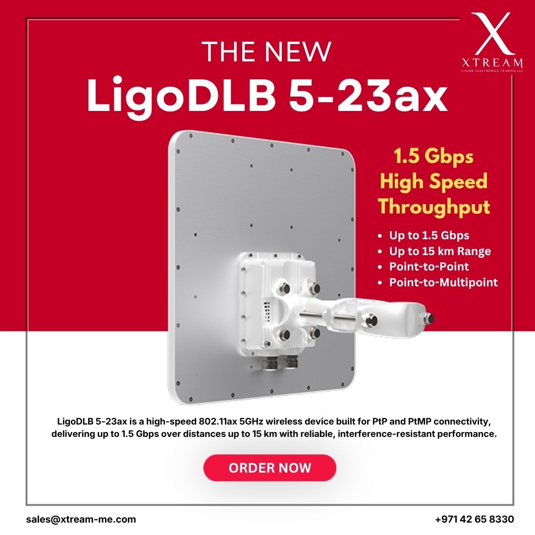 Built with advanced 802.11ax technology, this powerful solution delivers up to 1.5 Gbps throughput and extended range up to 15 km—perfect for demanding PtP and PtMP deployments.

#LigoWave #WirelessNetworking #WiFi6 #ISP #PtP #PtMP #Telecom #NetworkingSolutions