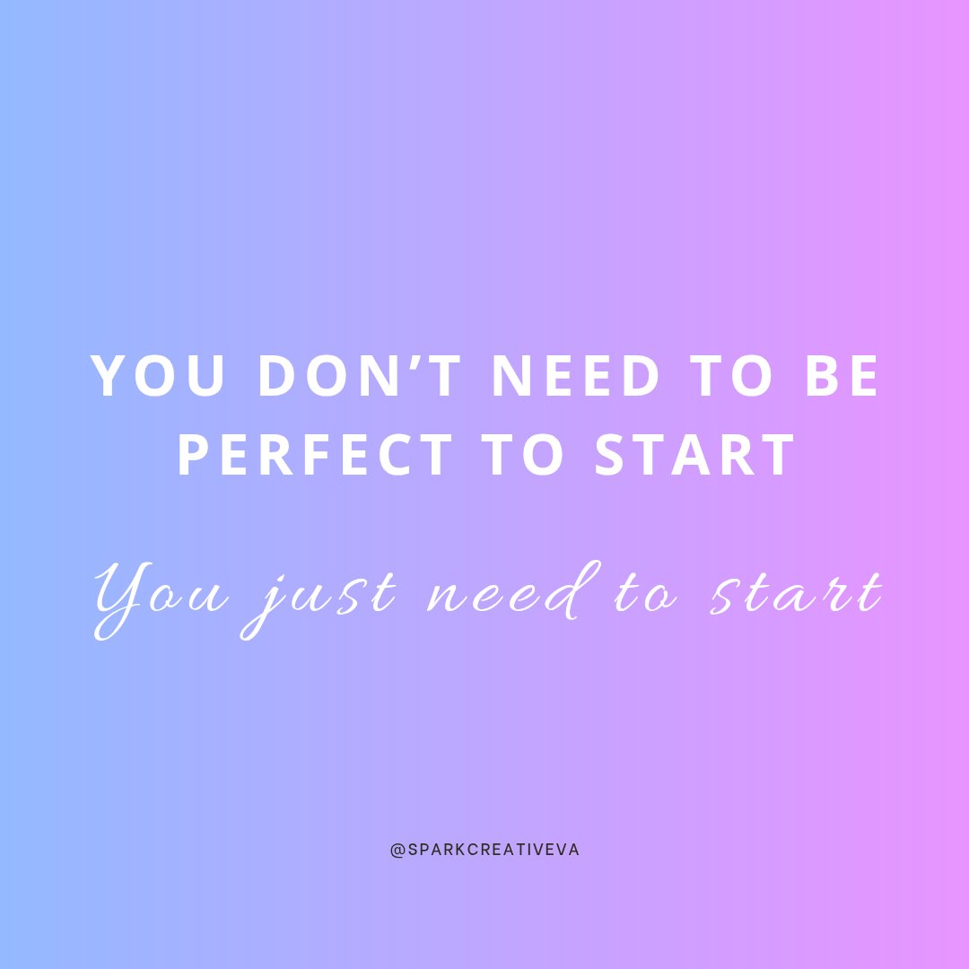 SparkCreativeVa's tweet image. You don’t need to be perfect to start.
You just need to start.
Perfection is procrastination in disguise.

Need help getting started or staying consistent? I’ve got you 👌

DM “START” to simplify your content
#SmallBusiness #VirtualAssistant #StartNow
