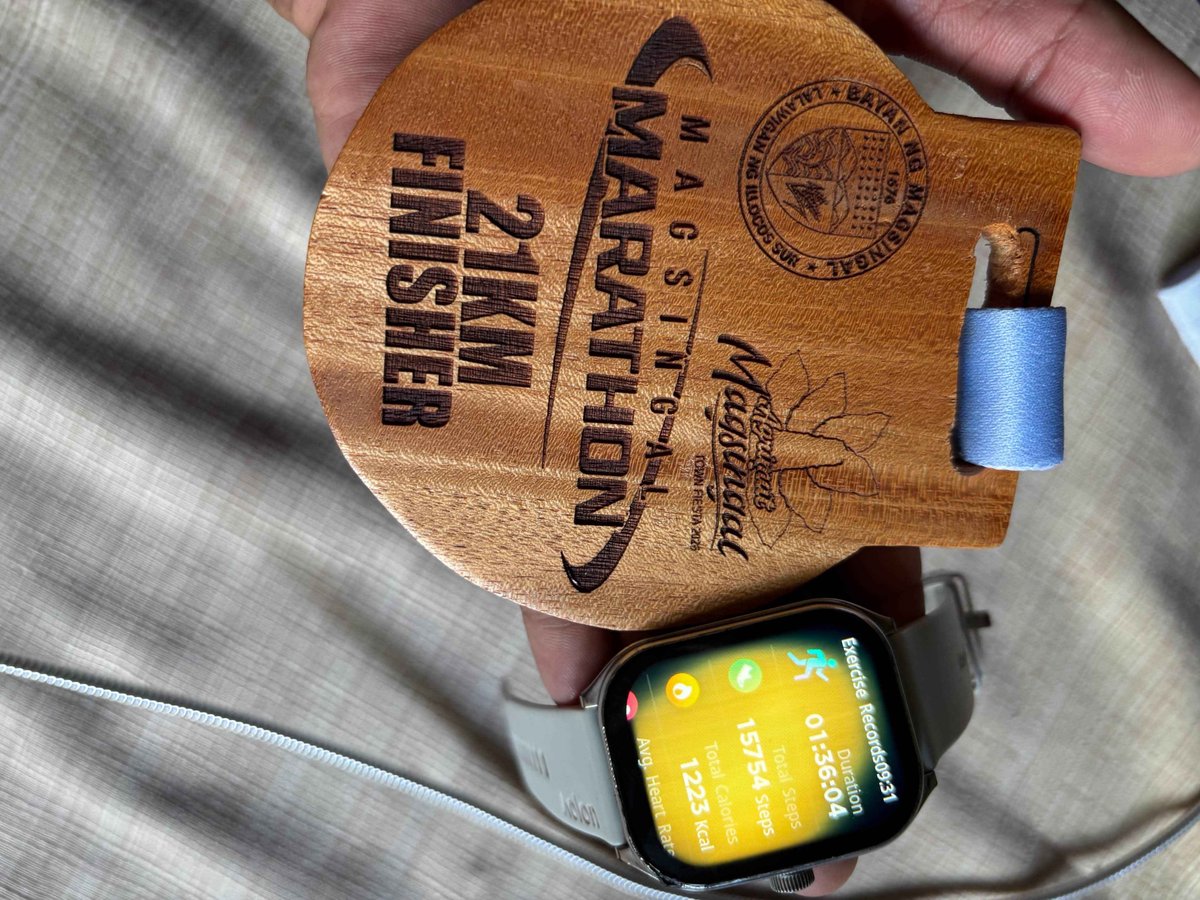 MarkGeloICRS08's tweet photo. I thought I would break my PR in the half marathon my 2018 Milo National Marathon Finals time of 1:24:00 (unofficial). Unfortunately, I experienced leg cramps in the last 5 km. I’ll maximize my training program next week. Thank you, LGU Magsingal! https://t.co/Whbgzi4hdo