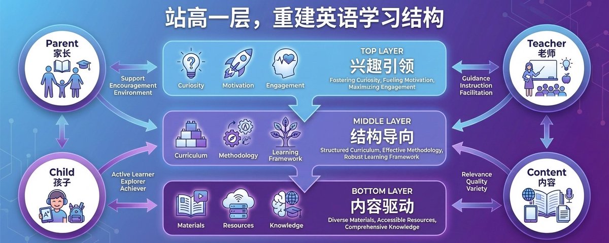 判断位的路径入口:7-16岁孩子如何1–2年实现英语自由