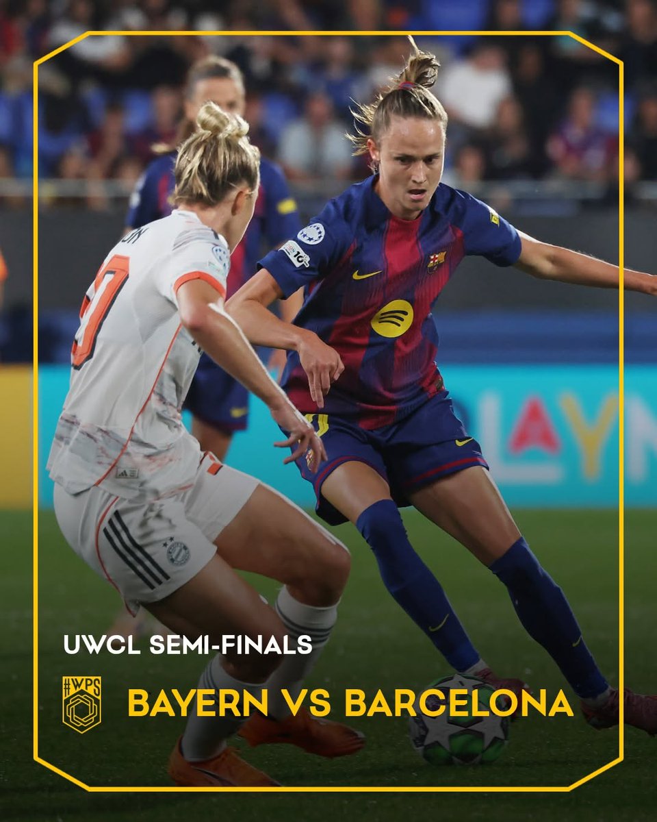 WePlayStrong_'s tweet photo. The #UWCL semi-finalists are locked in 🔒

Who will claim their spot in the final? 👇

#WePlayStrong https://t.co/mQte0mb3G5