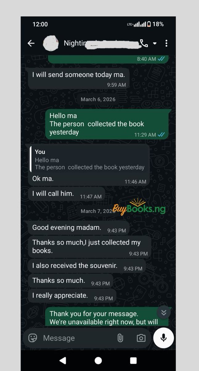 Buybooksng's tweet image. Still Thinking About Patronizing Us?
Don't just take our word for it, our customers says it best!

Join thousands of happy customers today and experience quality you can trust.

Order : 🌐buybooks.ng
09060004528 | 08060310649
#reviewspotlight #books #happycustomer