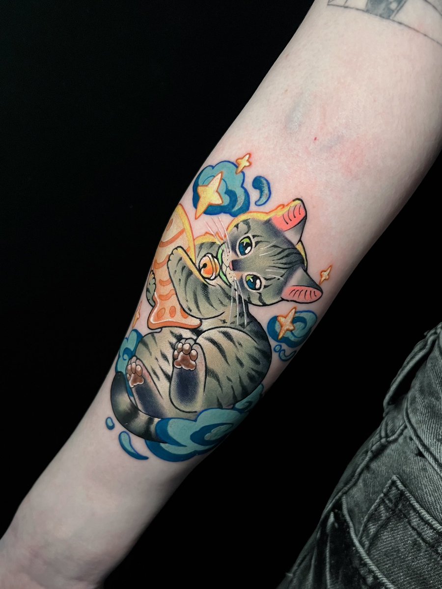 _shortcke_'s tweet photo. i got my tattoo of simon yesterday and it's perfect 🥺 (yes my arm is super swollen LMAO) https://t.co/Q0MyRilqgP