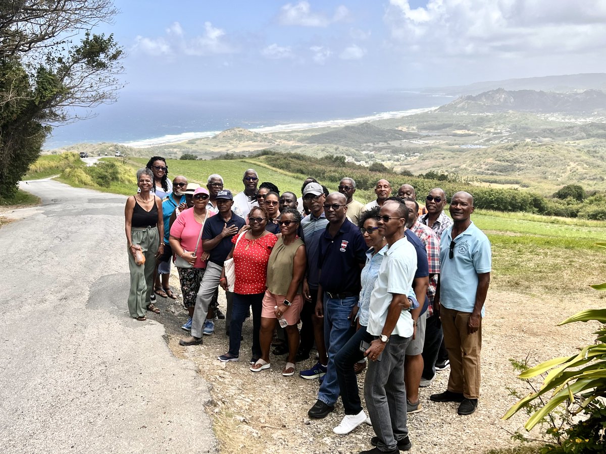 The Bishop and those members of the clergy from the Diocese of Barbados who attended the Clergy Fellowship Day Bus Tour on Wednesday of Easter Week. #clergy #bustour #islandtour  #fellowship #recreation #cameraderie #cherrytreehill