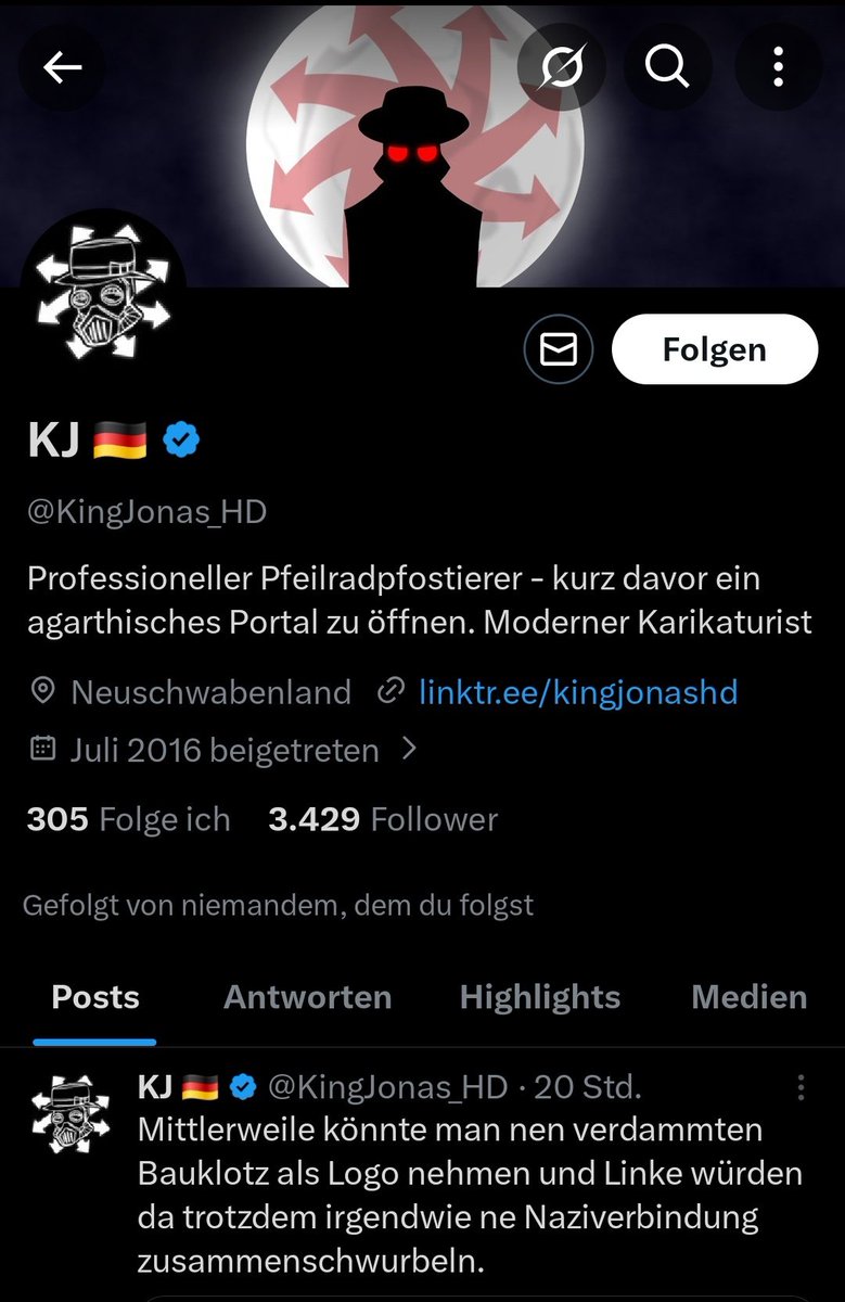 KoelnAnonymous's tweet photo. Mehrere Accounts,ein Symbol: das Pfeilrad.„Parodie“, „Satire“, „Meinungsfreiheit“ – identische Logos,gegenseitige Reposts und gleiche Narrative.
Das wirkt weniger wie Zufall,sondern wie ein loses Netzwerk rund um #Wuppi #RecherchenetzwerkRechts
Erkennungszeichen inklusive. https://t.co/ih3HeuAC6M
