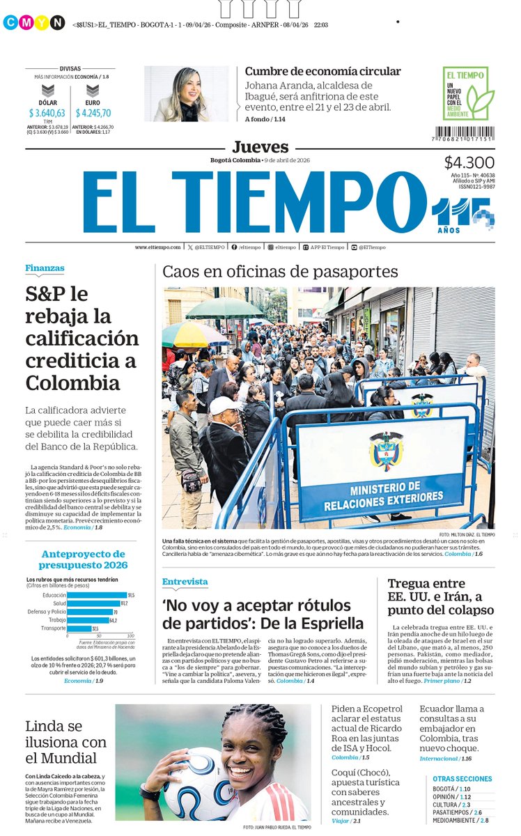EL TIEMPO tweet media