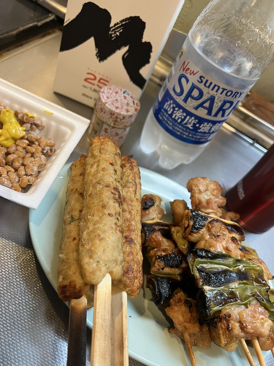 焼き鳥と米ソや。
