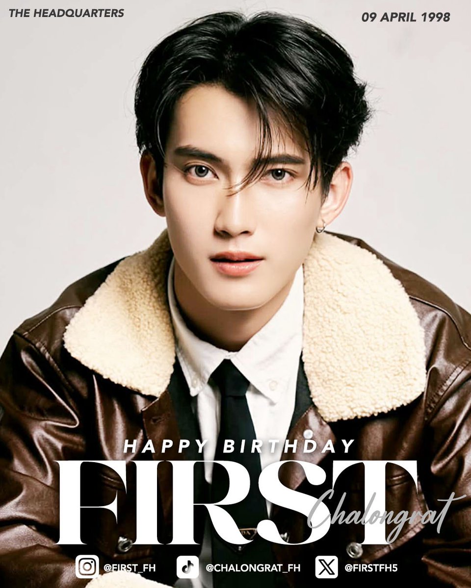 HeadquartesTH's tweet photo. Happy 28th Birthday @firstfh5 🎂🧡 On this special day, we wish you a year filled with success, joy, and endless inspiration. We can’t wait to see you shine even brighter this year!

#First_Chalongrat 
#รักแรกของเฟริสท์ 
#เฟริสท์ฉลอง28ปีเริ่ดไม่ลืม https://t.co/mJCgprn26i