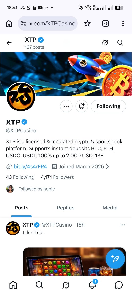dp_freya05's tweet photo. @ayuhopie @XTPCasino Done ✅ https://t.co/NE8bFhbR22