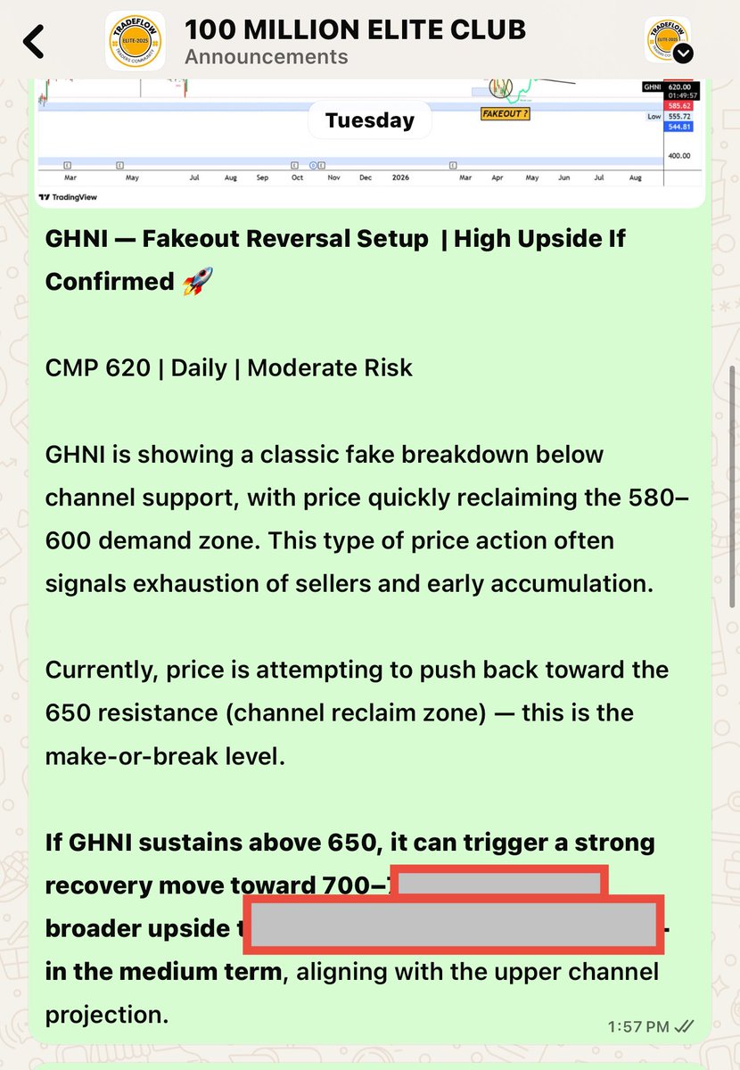 trade_flow's tweet photo. #GHNI (Fakeout β to Strong Move)π
Shared on 07 April @ 620 β stock touched 730 high (+18%)π―
βFrom panic to euphoria β markets reward patience but punish late entries.β
β TradeFlow Advisors
https://t.co/Twc4dyLA4d
#PSX #Trading #StockMarket #TradeFlow https://t.co/4scnPZ1fH6