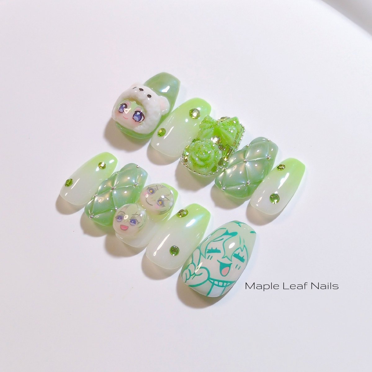 𝑴𝒂𝒑𝒍𝒆 𝑳𝒆𝒂𝒇 .ネイルチップ販売 tweet media