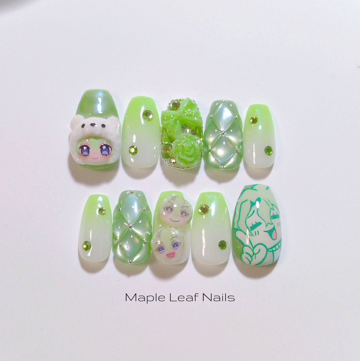 𝑴𝒂𝒑𝒍𝒆 𝑳𝒆𝒂𝒇 .ネイルチップ販売 tweet media