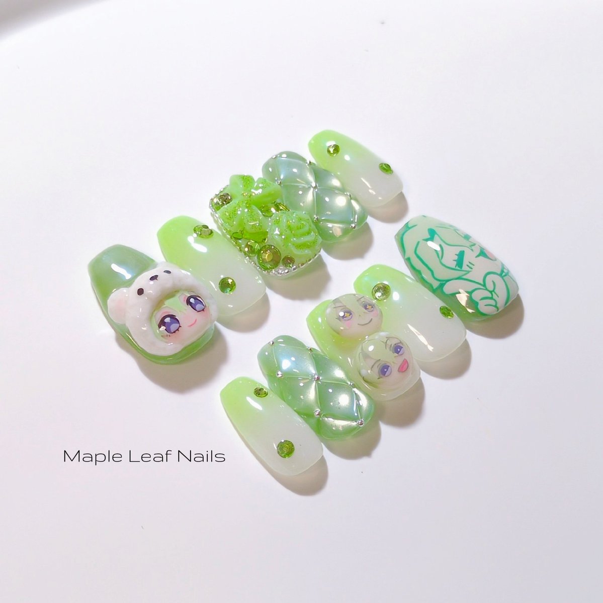 𝑴𝒂𝒑𝒍𝒆 𝑳𝒆𝒂𝒇 .ネイルチップ販売 tweet media