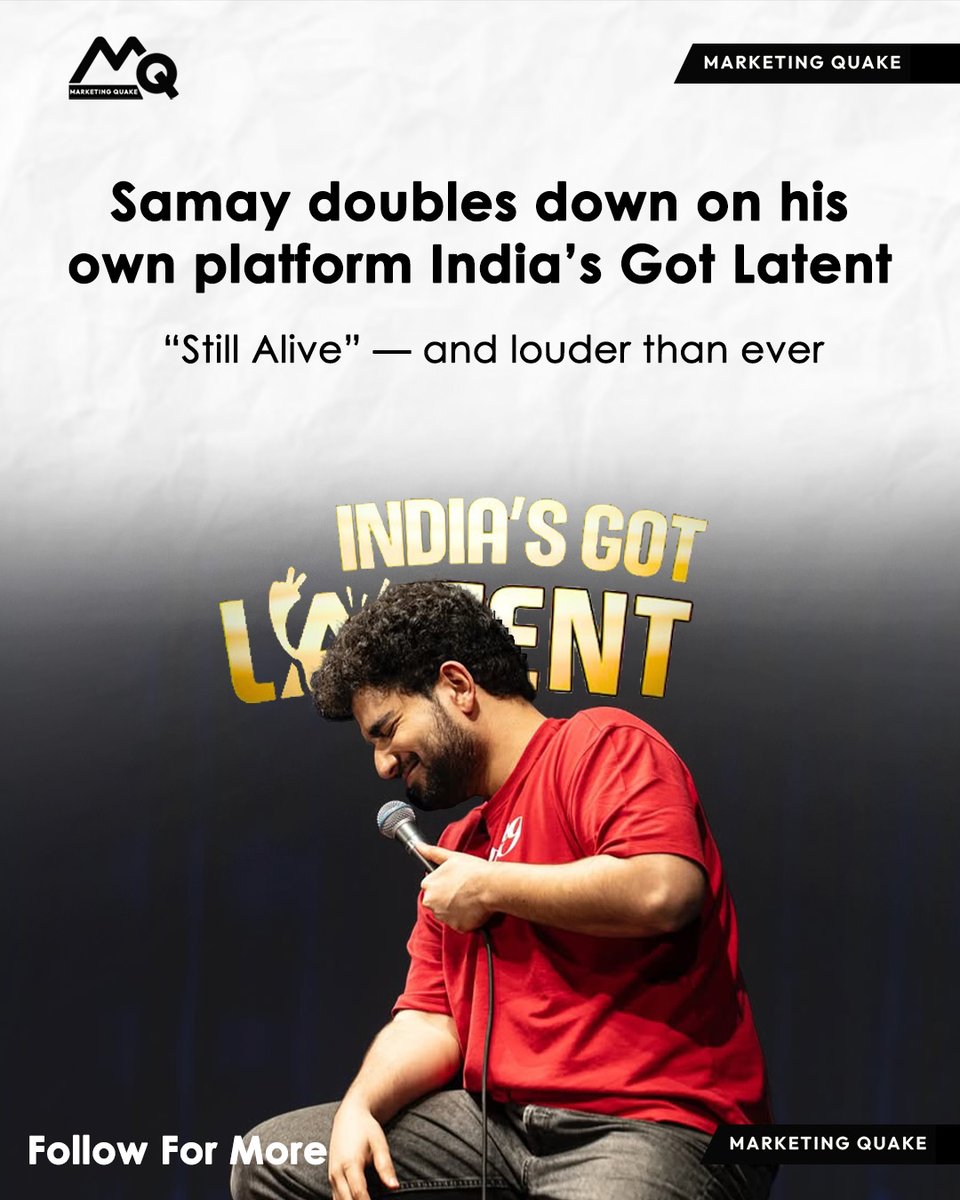 MarketingQ19577's tweet image. When Samay Raina takes center stage, brands don’t just collaborate they create moments.
From Boldcare grabbing eyeballs during IPL 2026 to an unexpected twist with Sunil Pal for Strch.

@strchindia
@GetBoldCare

#samayraina #boldcare #strch #ipl2026 #Marketingquake