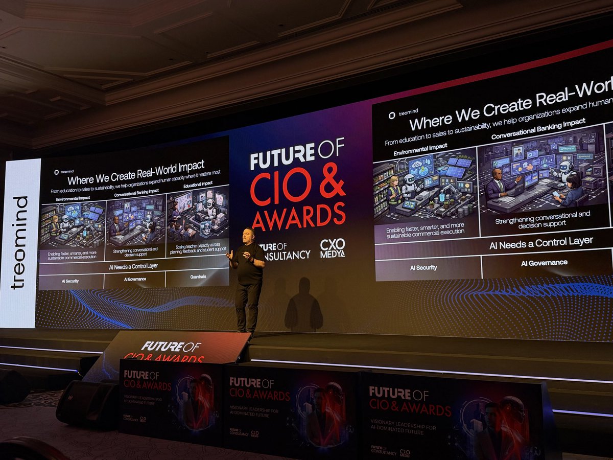 Bugün Future of CIO &amp; Awards etkinliğindeyiz!

Head of AI’ımız Alper Sınav’ın da vurguladığı gibi, yeni dönem yaklaşımı çok net:

We Augment Human with AI.

Kurumlar için asıl farkı yaratan, AI’ı yalnızca devreye almak değil; insan yetkinliğini onunla birlikte daha güçlü, daha