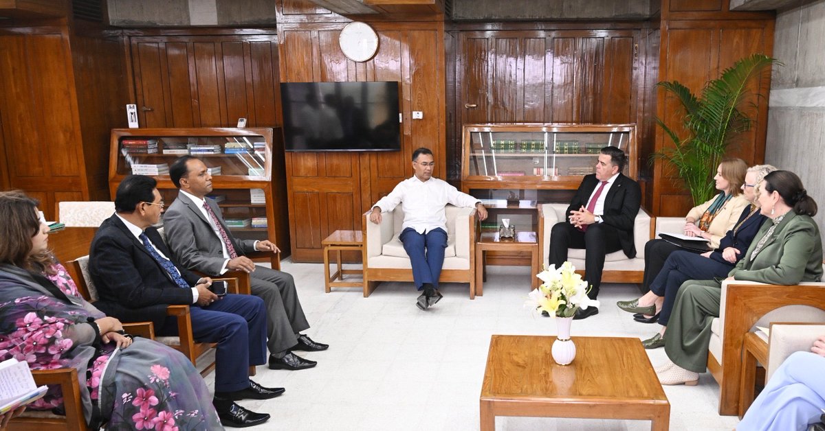 bdbnp78's tweet image. A delegation led by Hon. Milton Dick MP, Speaker of the Australian House of Representatives, paid a courtesy call on BNP Chairman and Honorable Prime Minister Tarique Rahman today at the National Parliament Secretariat.

#PM #TariqueRahman #BNP #Bangladesh #Australia #Diplomacy