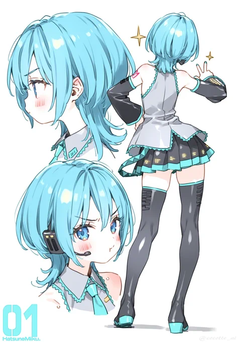#初音ミク ウルフカットミクさん