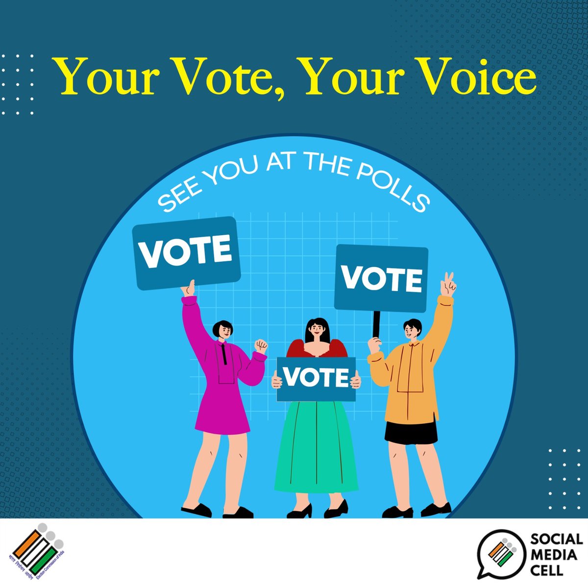 ECISVEEP's tweet photo. Don’t let your voice go unheard - your vote is your power!! #IVoteForSure ✨

#Elections2026 #AssemblyElections2026 https://t.co/fIQT42n57h