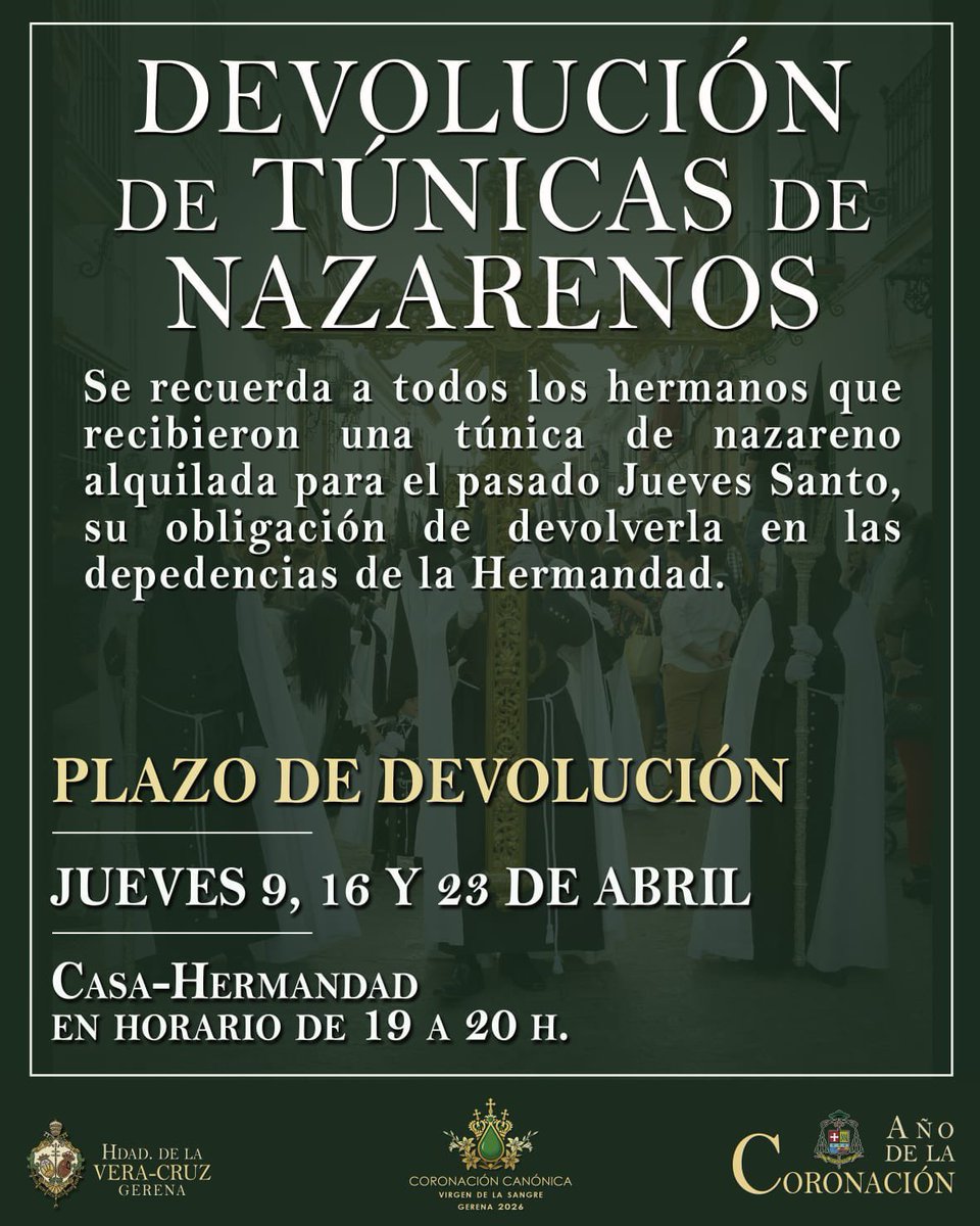 Hermandad de la Vera Cruz de Gerena tweet media
