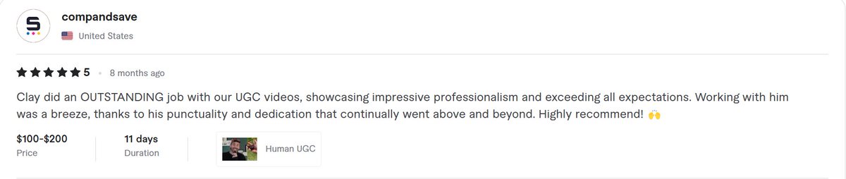 AdamClayUGC's tweet photo. Sharing my  fiverr reviews from my journey over the last 3 years
Portfolio: https://t.co/EEnG9sMm3v

#ugc #ugccreator #ugccommunity #ugcreviews https://t.co/UtvuaQiRQW