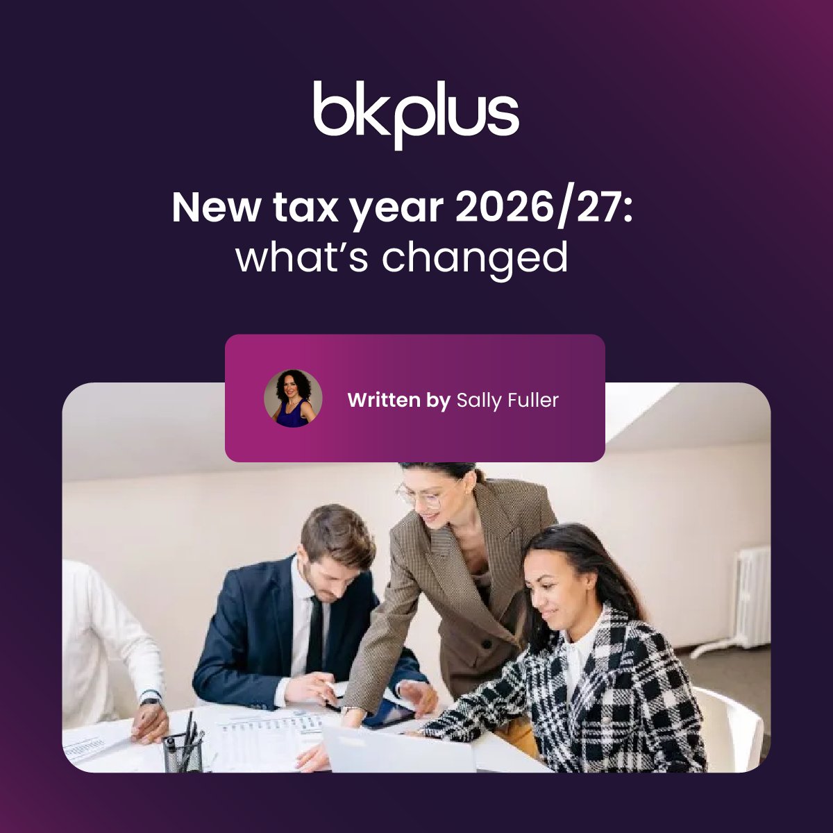 BK_Plus_'s tweet photo. The 2026/27 tax year is now underway, with key changes including Making Tax Digital for Income Tax, frozen thresholds and updated rates across several areas of tax.

Read more 👉 https://t.co/DPrxEZhL8Y

#TaxYear2026 #TaxPlanning #MakingTaxDigital #BusinessTax #UKTax https://t.co/kllsV4noHR