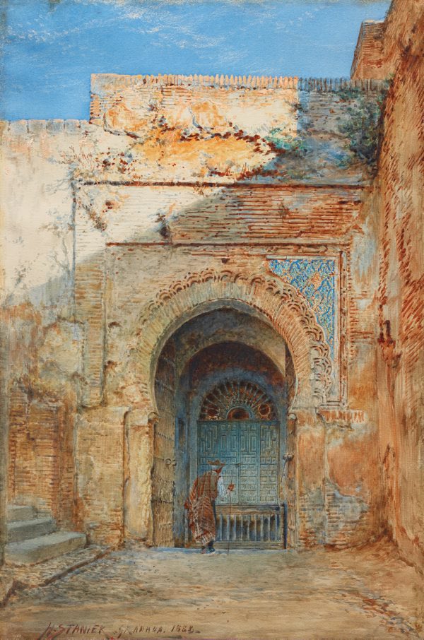 baetis77's tweet photo. Henry Stainer fue un pintor decimonónico nacido en Birmingham. En un viaje a Granada creó cuadros de corte romántico y orientalistas que mezclaban el exotismo de la Alhambra con la cotidianidad de sus habitantes. https://t.co/ZxRhVieHW4