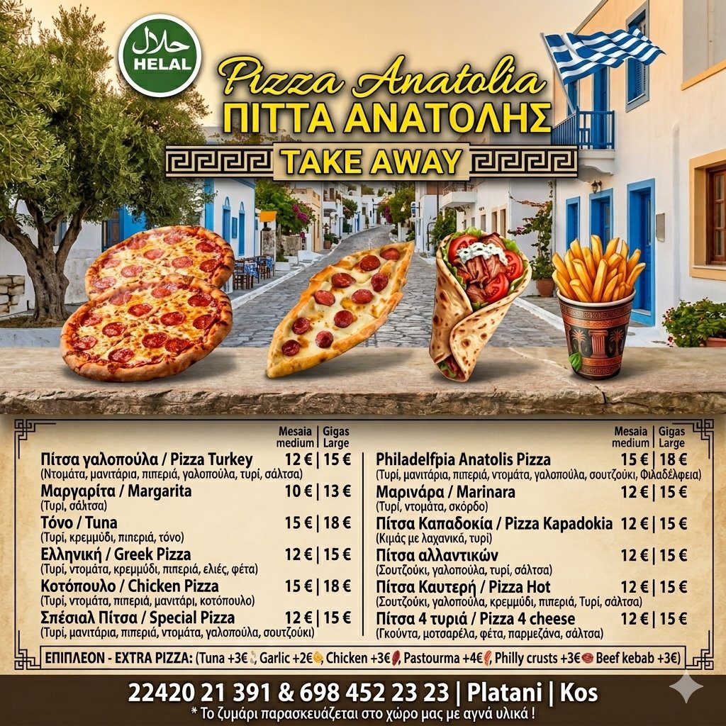 PittaAnatolis's tweet photo. Pizza Anatolia | Pizza menu https://t.co/7X6P5E9KSy