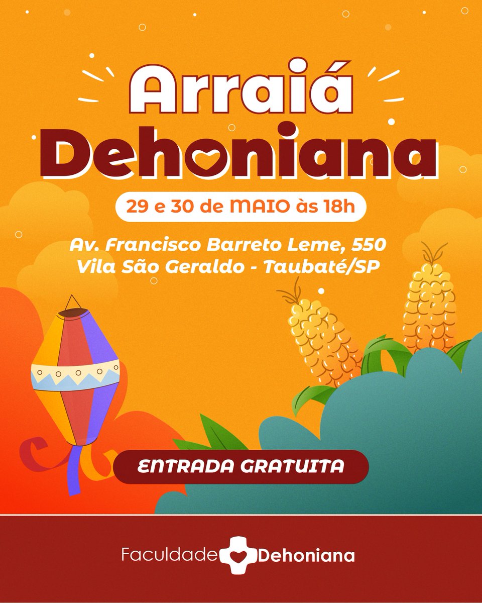 📍 Local: Av. Francisco Barreto Leme, 550, Vila São Geraldo, Taubaté (SP)
🕕 Horário: A partir das 18h
🎟 Entrada gratuita
