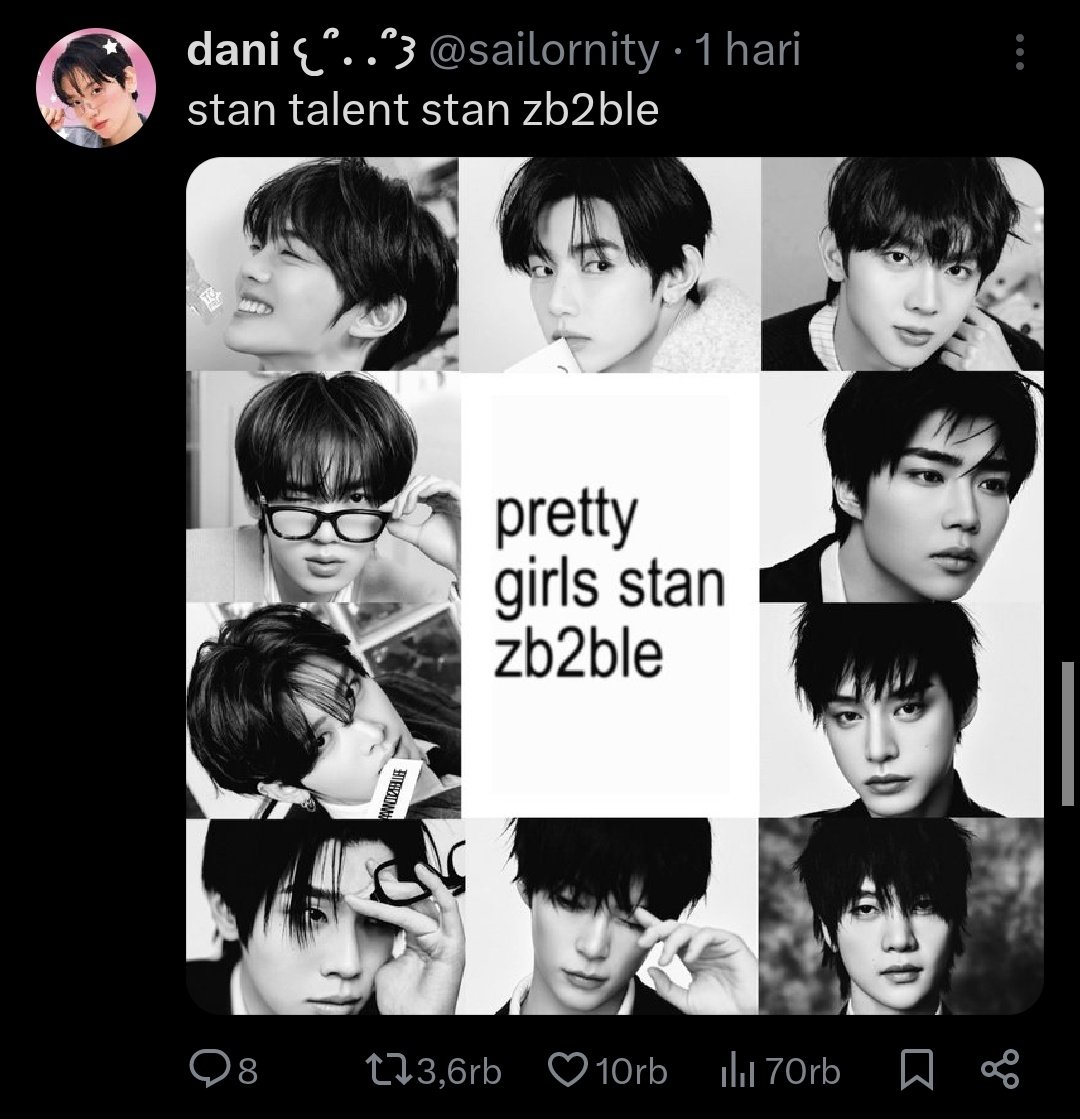 Kenapa zb2ble? 
Kenapa gak zble dibaca ZEBEL aja?

Jadi kalo ada yang nanya :
👤 Kalian stan grup apa?
🌹 Zebell ihh
👤 Lohh gue nanya doang kali
🌹 Lah ya namanya zebel bjir
👤 OOHHHH (tertawa dalam keadaan sigma)