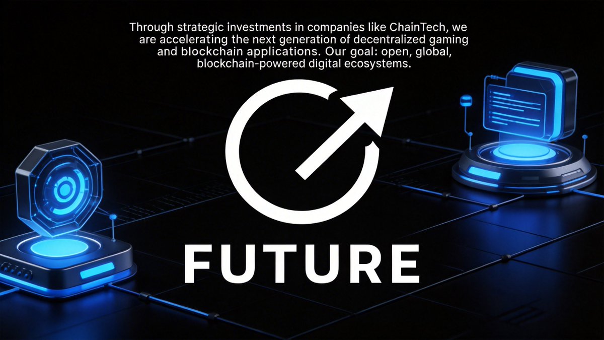 FutCapitalFund's tweet photo. Through strategic investments in companies like ChainTech, we are accelerating the next generation of decentralized gaming and blockchain applications.

Our goal: open, global, blockchain-powered digital ecosystems.

#FutureCapital #BlockchainGaming #Web3Gaming https://t.co/ITAzUBbzHU