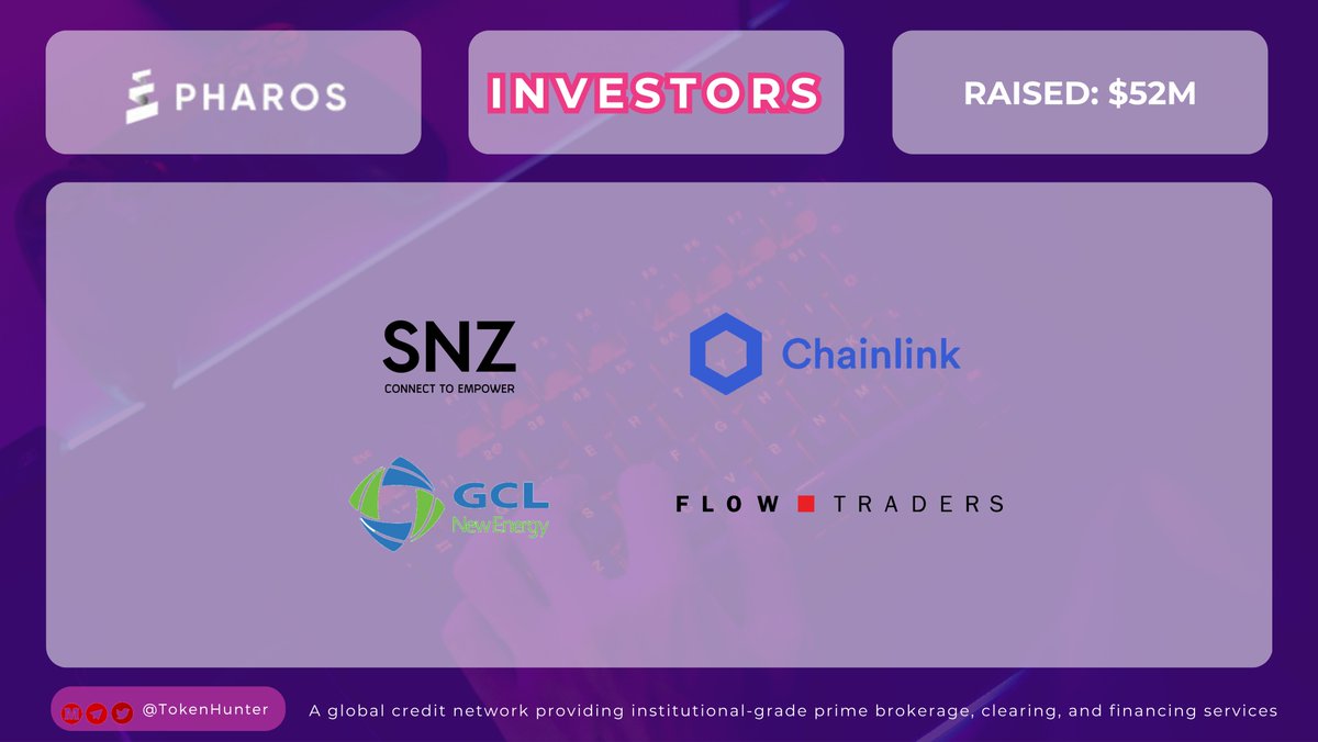 _TokenHunter's tweet image. 🚀 PHAROS INVESTORS 💰 RAISED: $52M

@pharos_network is making waves with strong institutional backing and serious capital behind its vision 🌐

🤝 Backed by:
💸 #SNZ 
💸 #Chainlink 
💸 #GCL 
💸 #FlowTraders
This level of support signals growing confidence in Pharos as a global