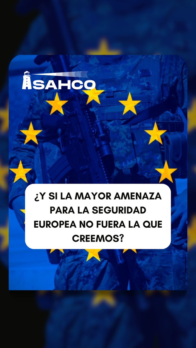 SahcoConsulting's tweet photo. ¿Y si la mayor amenaza para la seguridad europea no fuera la que creemos?

🔗 https://t.co/hatxsgfhPe

#SeguridadEuropea #Geopolítica #Estrategia https://t.co/bhVBUEZhPm