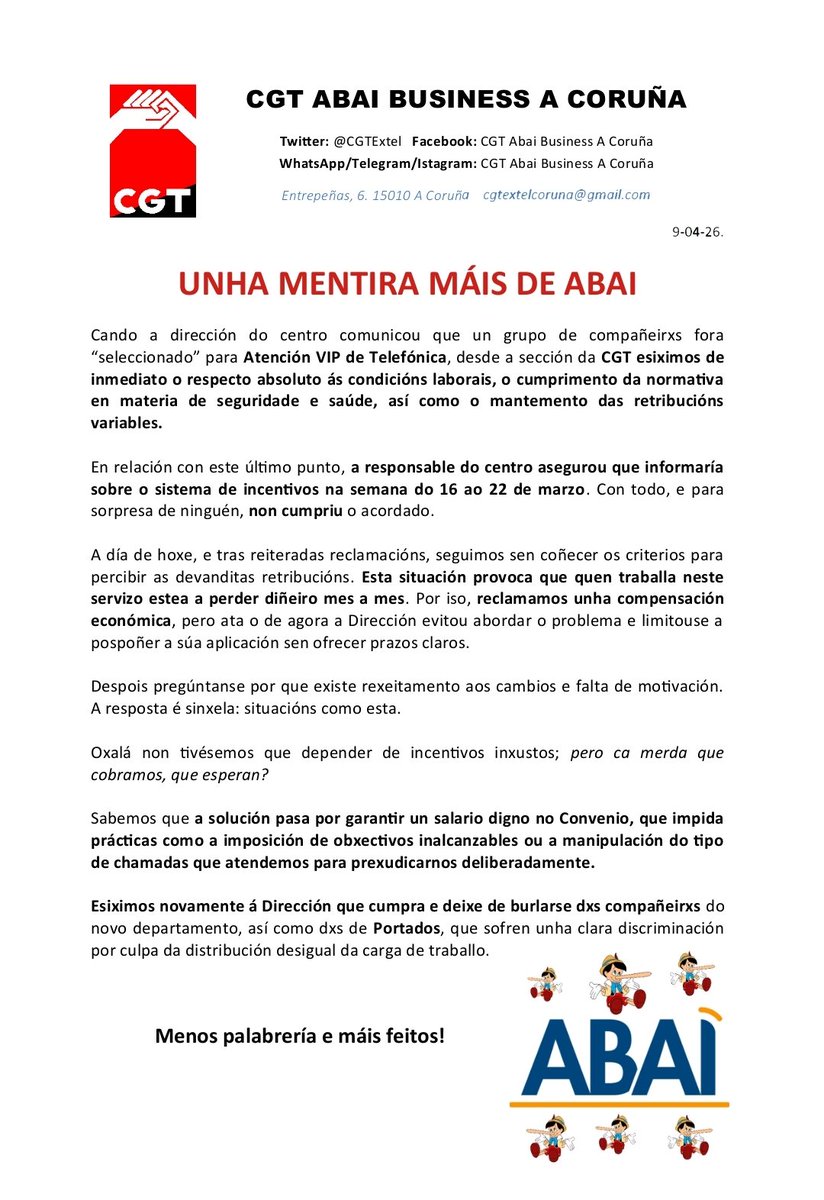 CGT Abai Business A Coruña tweet media