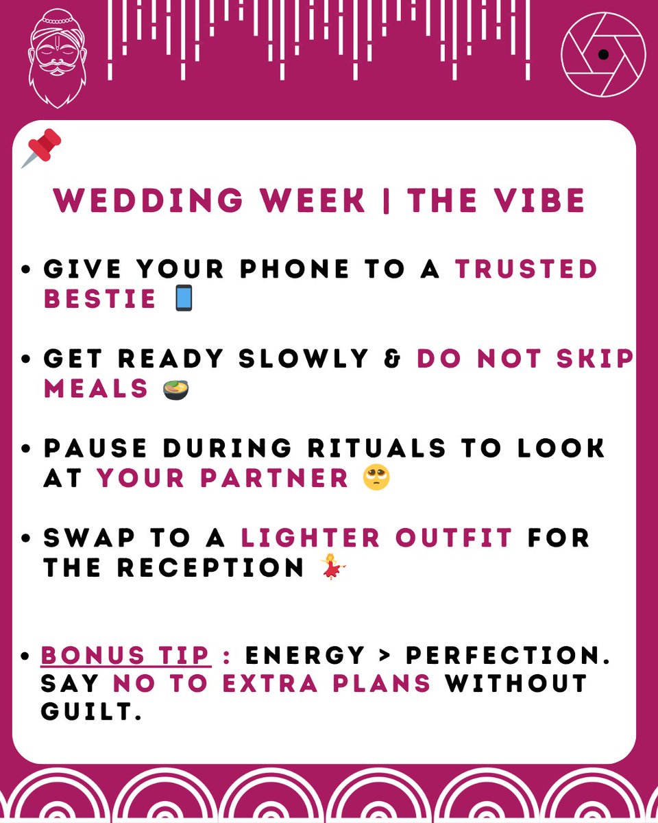 program_wala's tweet image. Main character energy only. 💅 Here is your zero-chaos timeline to planning the ultimate modern wedding.

Book – Makeup Artist, Hair Stylist, Mehndi Artists and many other vendors .

DM / call on 8400128910
Visit- programwala.com

#IndianWedding #BridalGlow #BridalEntry