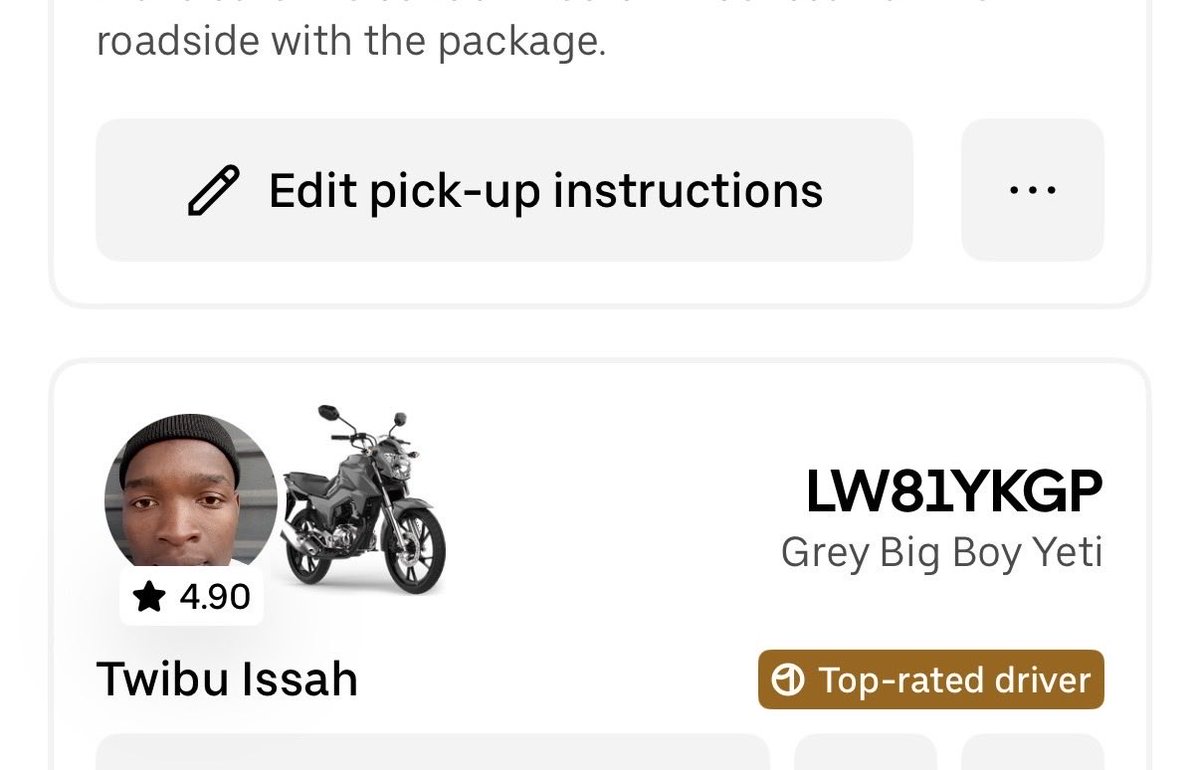craigbjacobs's tweet photo. @Uber_RSA help; driver has gone missing with my package https://t.co/sdbvVQH5MP