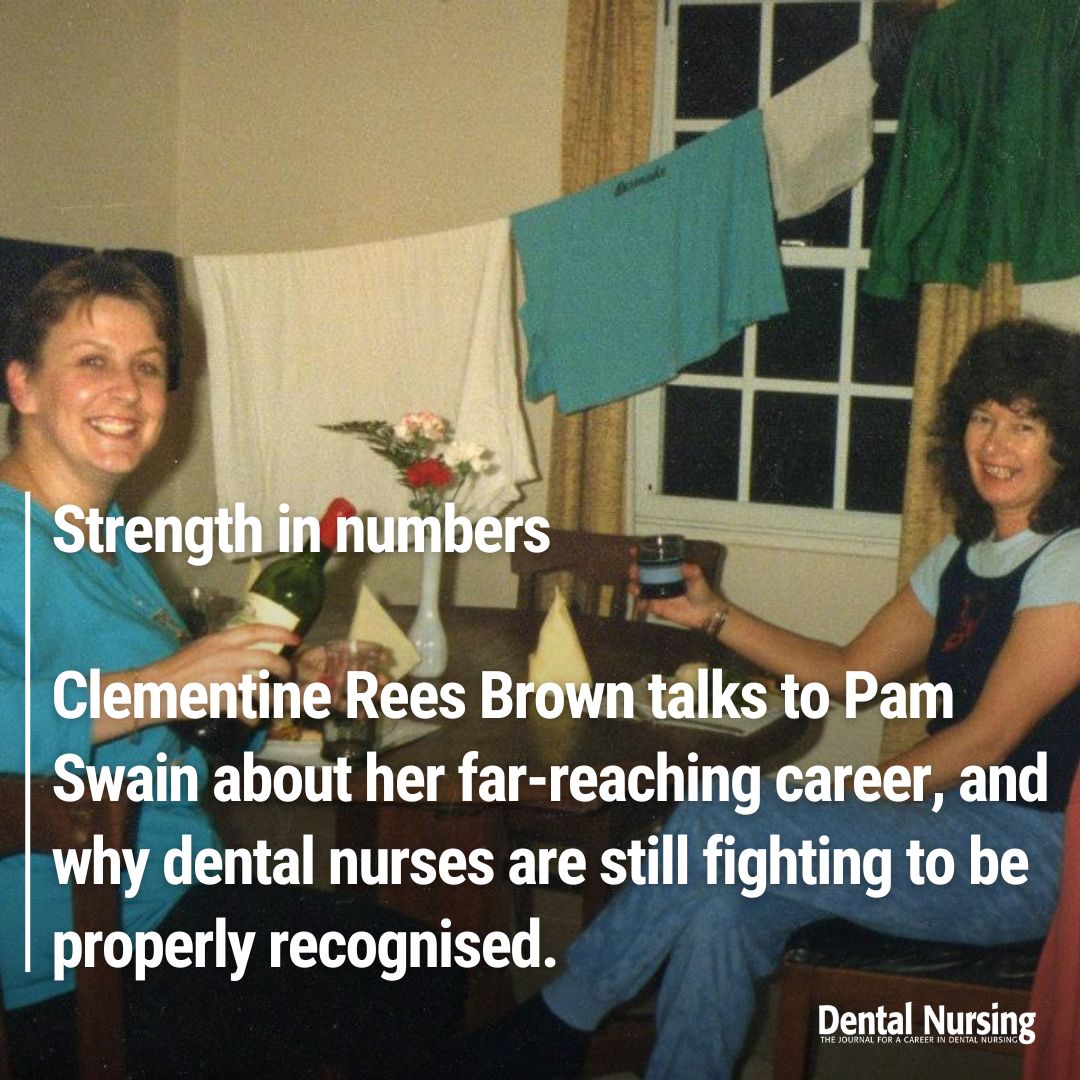 DentalNJournal's tweet image. Strength in numbers🔢

Clementine Rees Brown talks to Pam Swain about her far-reaching #career, and why #dental nurses are still fighting to be properly recognised.

Use your subscription to read the article here:
➡️  ow.ly/ik9E50YEVYP

#progression #dentistry #dentalnurse