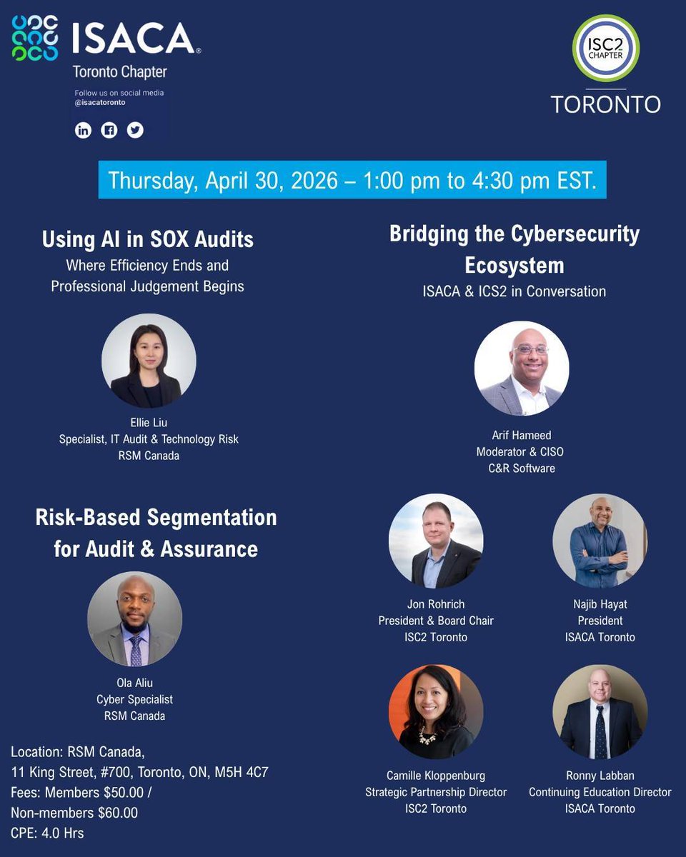 ISACA Toronto tweet media