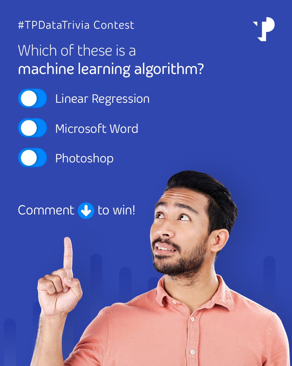 WeAreTPinIndia's tweet photo. From insights to impact: Play Chapter 2 and grab your vouchers!
Your insights can earn you ₹1000 vouchers!

Rules to play:
Follow @TPIndiaOfficial
Like & share all posts
Hashtags: #TPDataTrivia #AI #TPIndia
Tag @tpindiaofficial + 3 buddies
Multiple unique answers welcome!

Comment your answers 👇

#TPIndia #Contest #AnalyticsTrivia