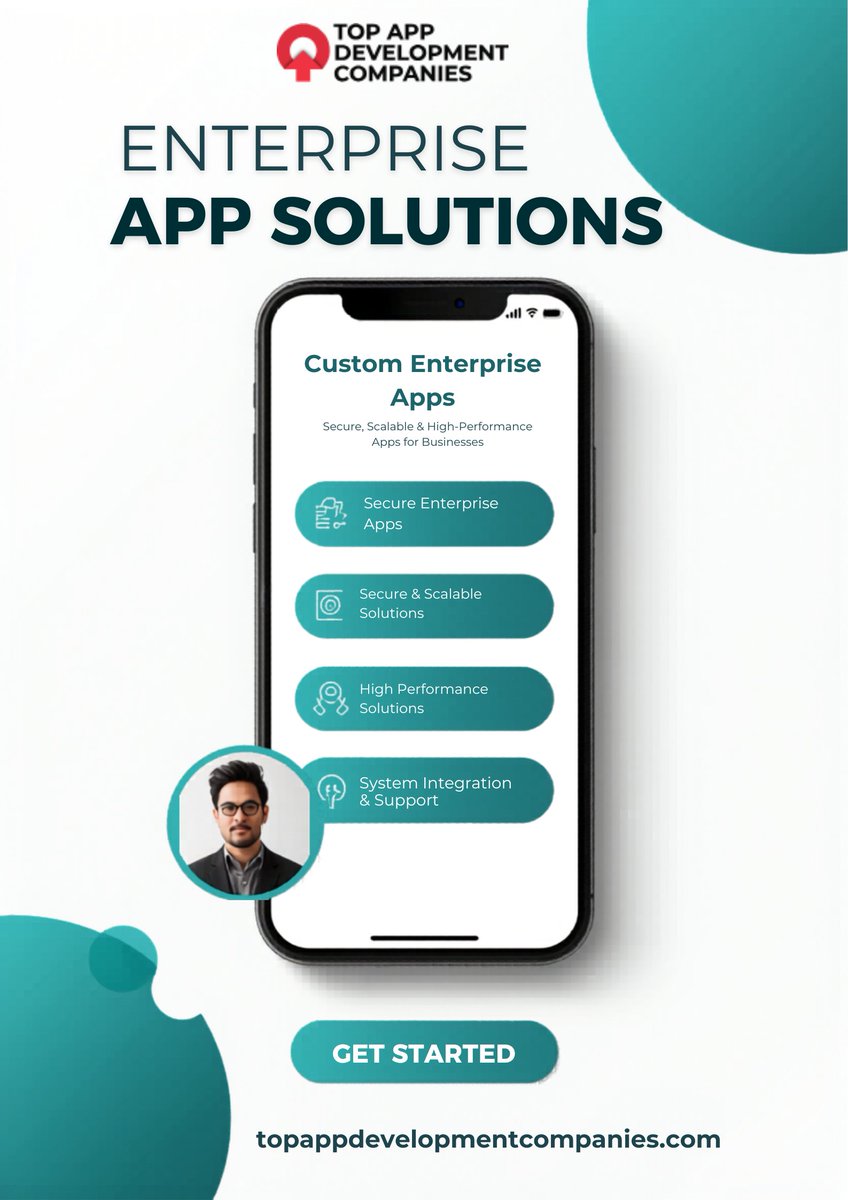 topappcompanies's tweet image. 🚀 Scale your business with Enterprise App Solutions
Secure | Scalable | High-Performance
📱 Custom apps built for success
👉 Get started today
#AppDevelopment #EnterpriseApps #Tech #Startup
