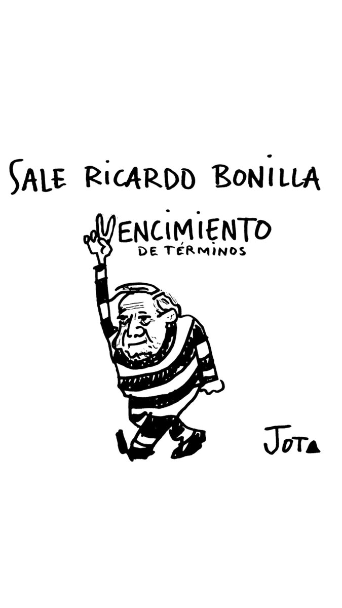 JotaPinturas's tweet photo. Sale Ricardo Bonilla 
#caricaturasdejota https://t.co/M5UQwFv1St