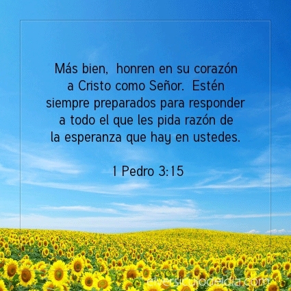 elversiculo's tweet photo. Más bien,  honren en su corazón a Cristo como Señor.  Estén siempre preparados para responder a todo el que les pida razón de la esperanza que hay en ustedes.  1 Pedro 3:15   #versiculodeldia #versiculobiblico #biblia https://t.co/ZPvSh6yxCu