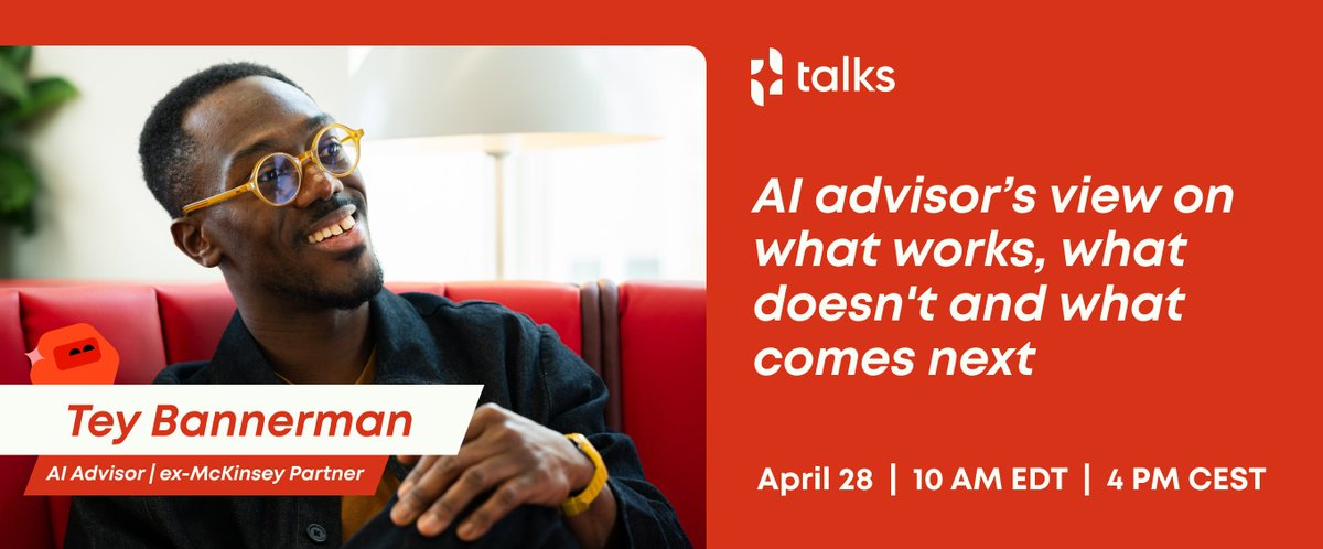 Templafy's tweet photo. Most AI initiatives promise speed. Few deliver quality, consistency, and control at scale.

So what actually works? Join us for a session: 10 years of AI lessons in 45 minutes — and what enterprises should do next.

🗓️ April 28 | 4:00 PM CEST | Online

https://t.co/56b9R2VCle https://t.co/UfUpqOLEAS