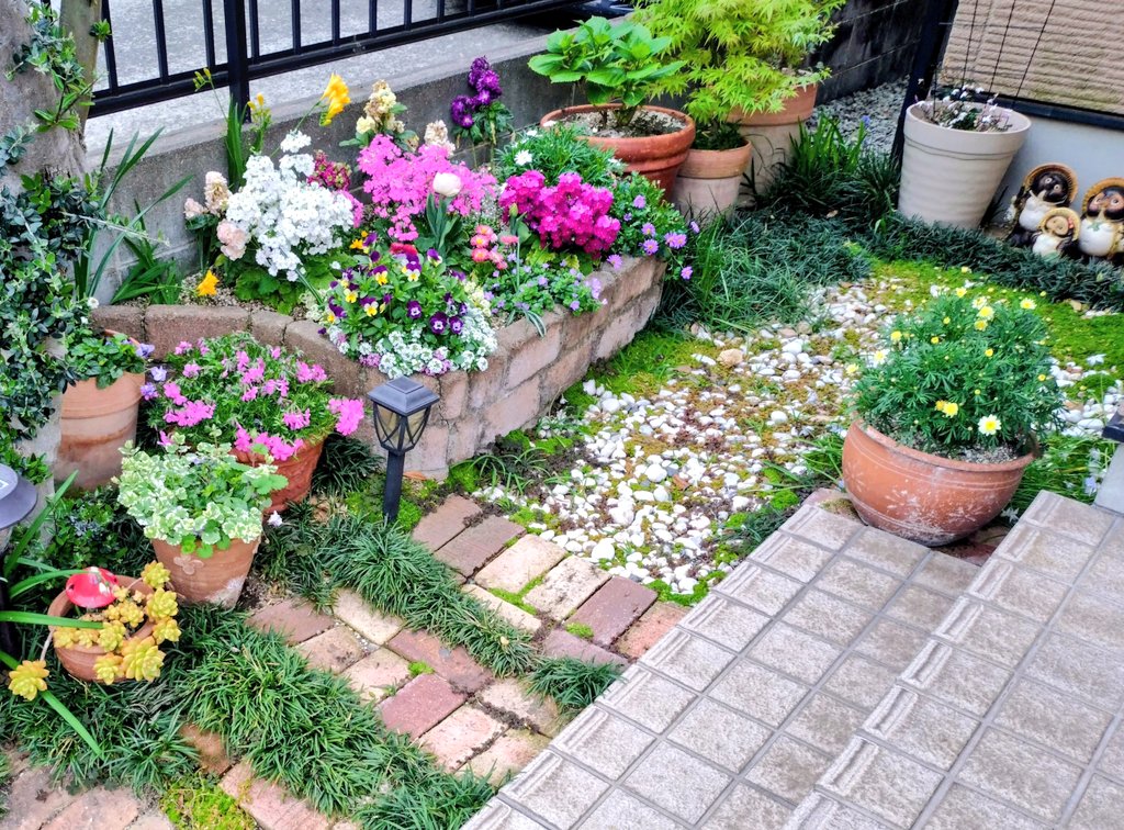 今夜は恵みの雨☔
＃ガーデニング
#花壇