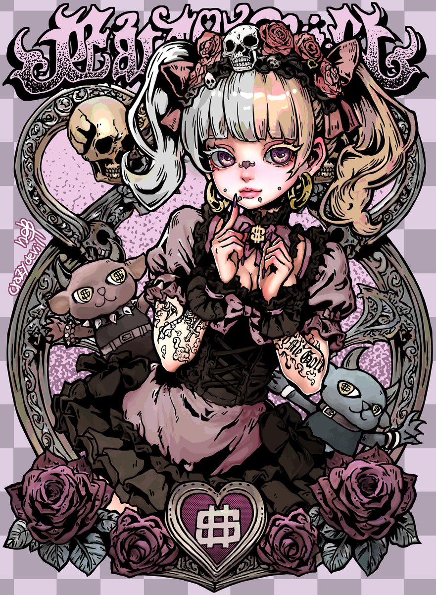 nero5160's tweet image. 地雷系悪魔

cute, but something’s wrong.

#darkart
#creepycute