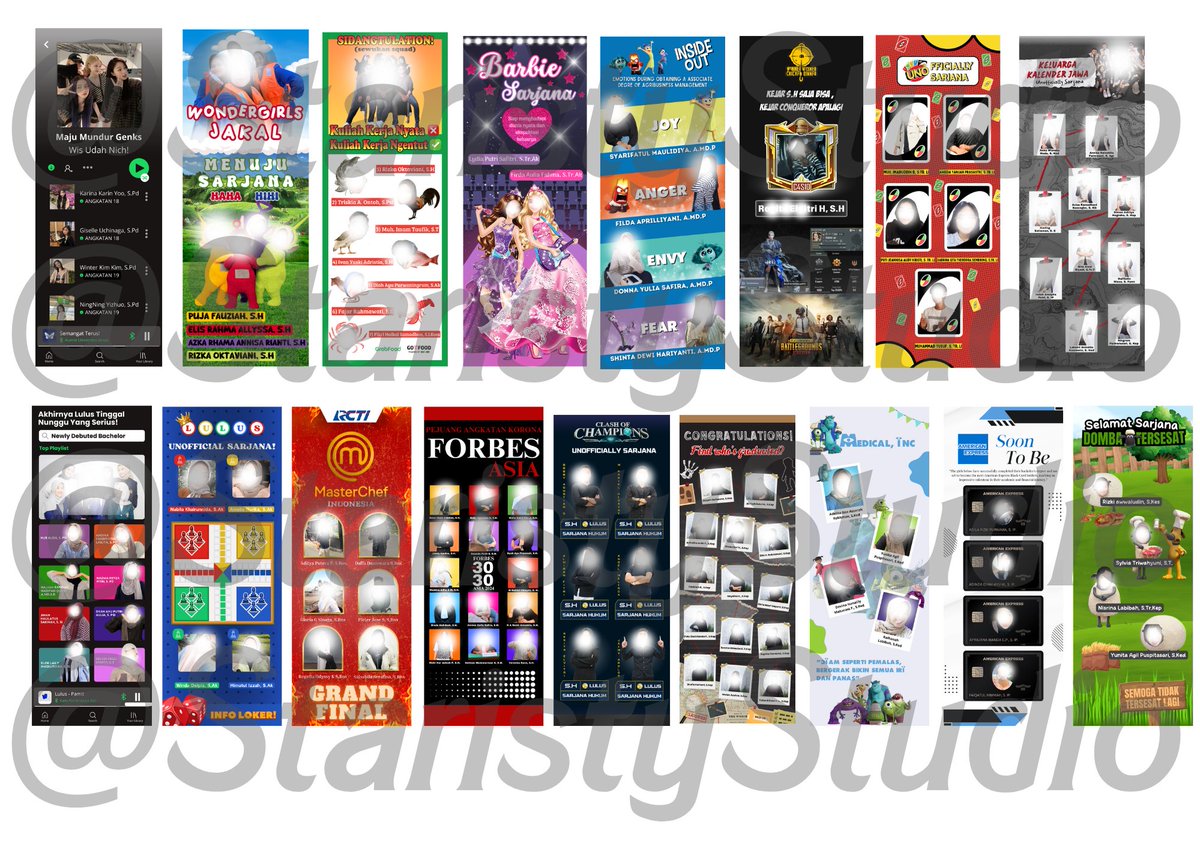 356 Jasa desain custom:
- poster
- pamflet
- leaflet
- infografis
- brosur
- banner wisuda
- spanduk
- twibbon
- feeds filter ig
- logo
- kemasan 
- kaos baju
- sertifikat
- dll.
》FEE START 10K SAJA!
》 FREE REVISI SAMPAI PUAS!
☎️ : wa.me/6285373134785
#zonauang #jokitugas