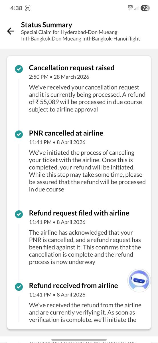 amitmba99's tweet photo. @makemytripcare Please find attached the refund details vs payment details you have deducted the make my trip convenience charges from my refund https://t.co/DMuFmiqw7C