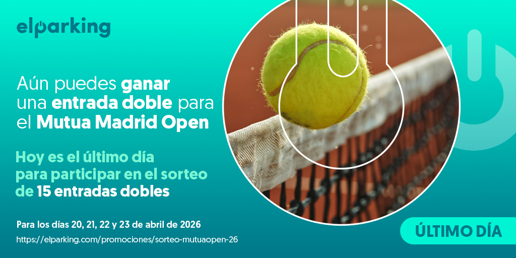 ÚLTIMO DÍA para participar en el #sorteo de 15 entradas dobles para el #MutuaMadridOpen. ¡No te lo pierdas y participa!😁
 
1️⃣Síguenos si aún no lo haces
2️⃣Haz RT a este post
3️⃣Menciona con #MMOPEN26ELPARKING con quién te gustaría disfrutar de este regalo🎁