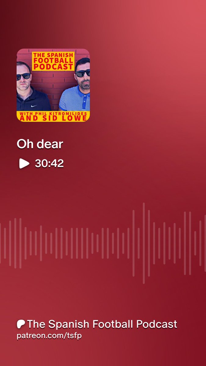 The Spanish Football Podcast tweet media